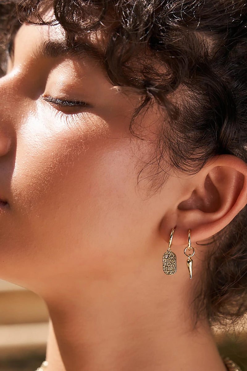 Chilli Gold Single Charm Earring