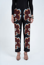 Box Pleat Straight Pant Burning Flower