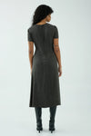 Field Flowers Gather Tee Dress Charcoal