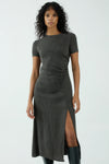 Field Flowers Gather Tee Dress Charcoal