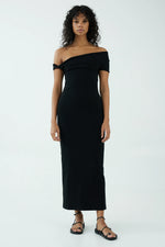 Intertwined Off Shoulder Dress Black