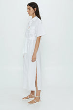 Roam Maxi Shirt Dress White