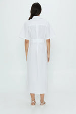 Roam Maxi Shirt Dress White