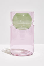Balance Vase Pink + Green